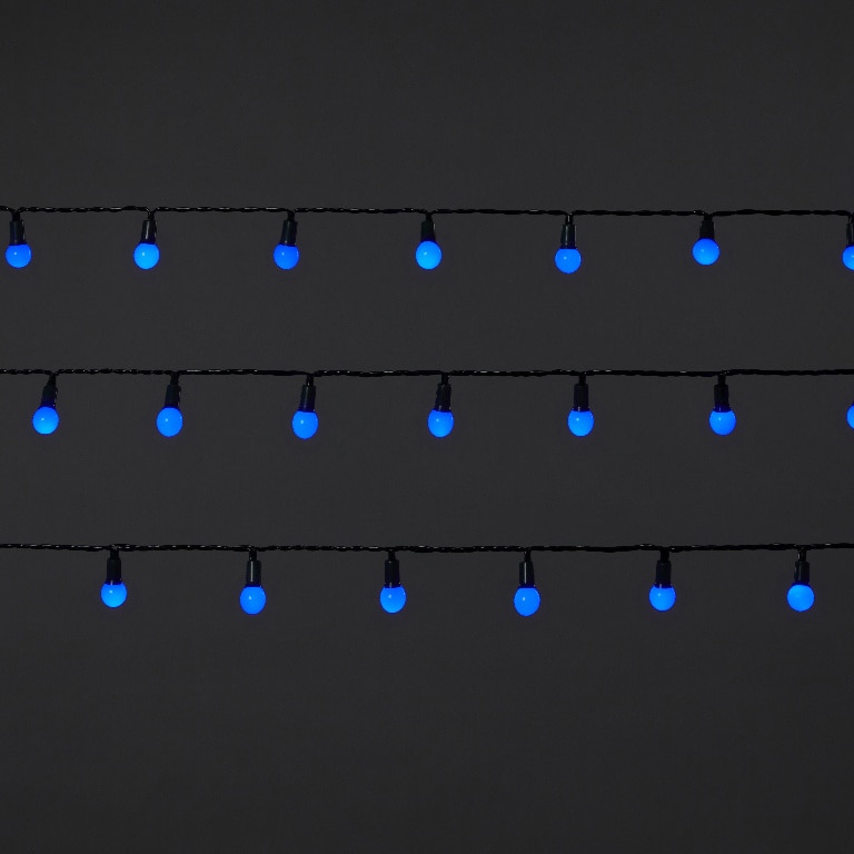 Instalatie de Craciun, 240 LED, 36 m, iluminare albastru