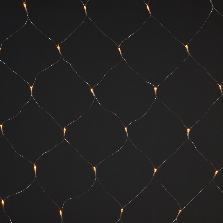 Plasa luminoasa, 120 LED, 2x1.5 m, iluminare alb cald