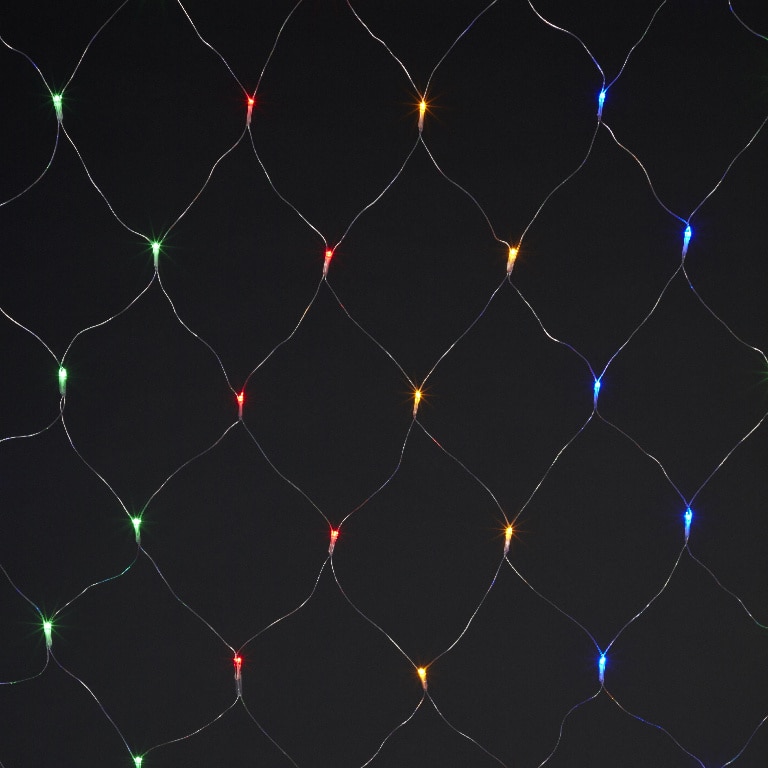 Perdea luminoasa, 120 LED, 2x1.5 m, iluminare color