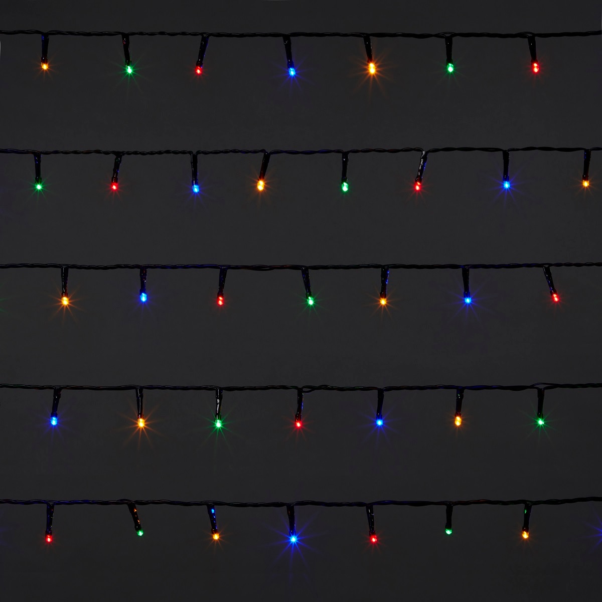 Instalatie de Craciun, 720 LED, 55 m, iluminare color