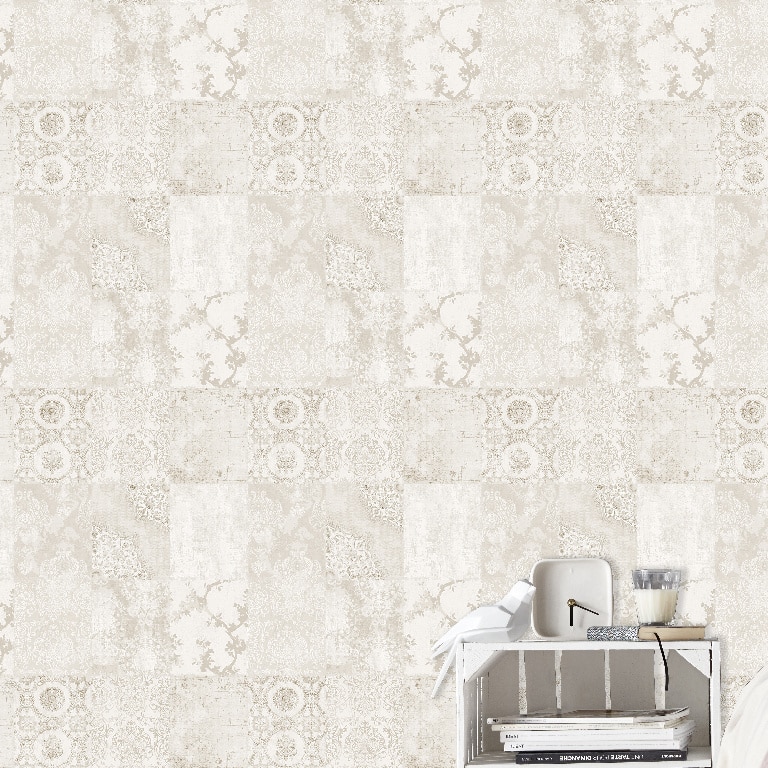 Tapet GOODHOME Meral, 53 x 1000 cm, model Damask, bej, 5.2 mp