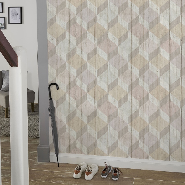 Tapet netesut, 10.05 x 5.3 m, roz