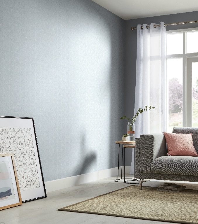 Tapet duplex, 0.53 x 10 m, albastru