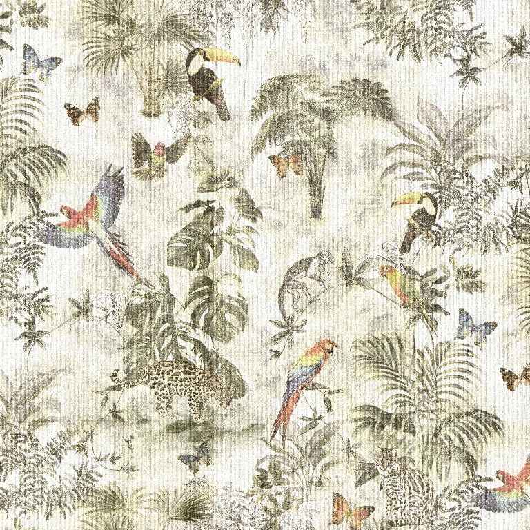 Tapet netesut, 0.53 x 10 m, multicolor, mat, peisaj