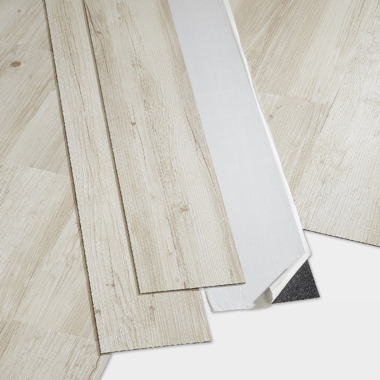 Parchet LVT Alb Interior 1,11 mp, 91,1 cm x 15,2 cm x 2 mm GoodHome Poprock
