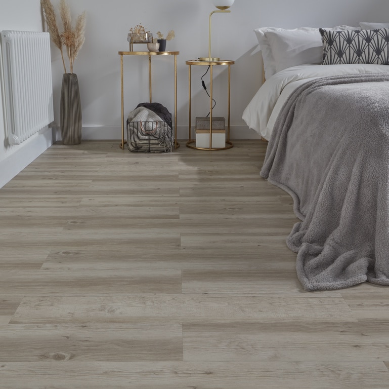Parchet LVT Alb Interior 1,11 mp, 91,1 cm x 15,2 cm x 2 mm GoodHome Poprock