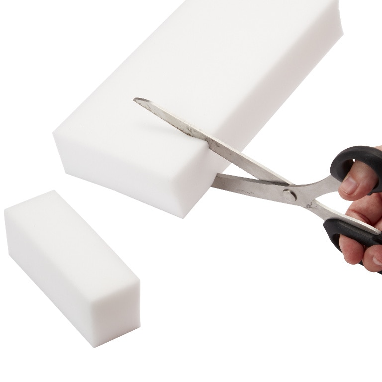 Set 2 bureti magici pentru stergere, 30.7 x 11.5 mm, alb