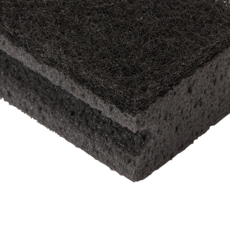 Burete abraziv, 140 x 70 mm, negru