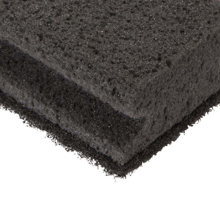 Burete abraziv, 140 x 70 mm, negru