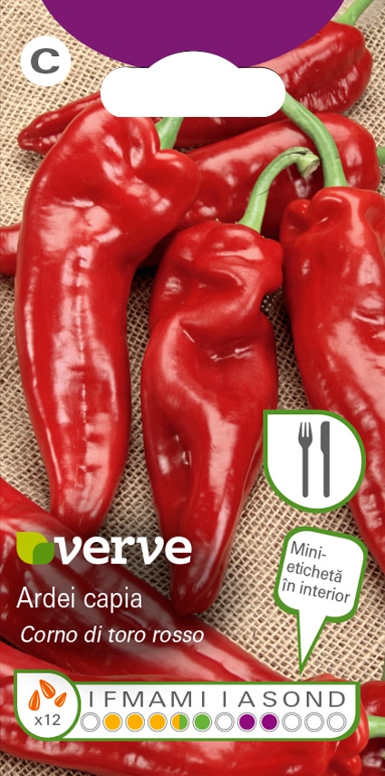 Semințe de ardei roșu Corno Di Toro Rosso