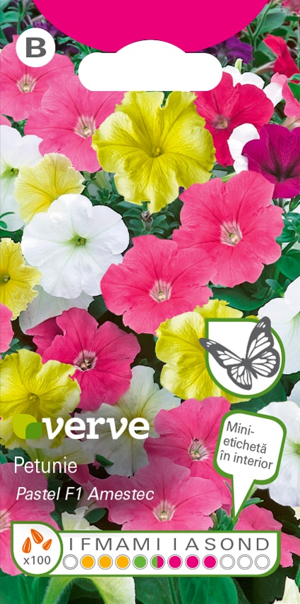 Amestec seminţe de petunie F1 Pastel
