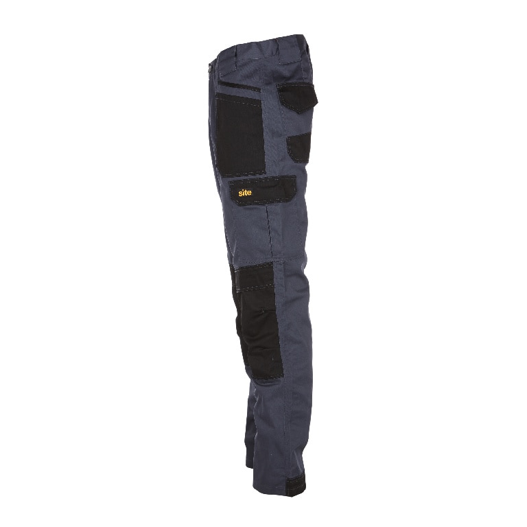 Pantaloni cu multiple buzunare, W32 L32, marime 42, gri • Site Harrier