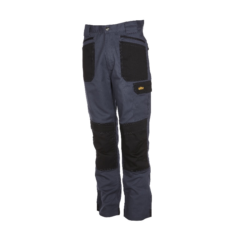 Pantaloni cu multiple buzunare, W32 L32, marime 42, gri • Site Harrier