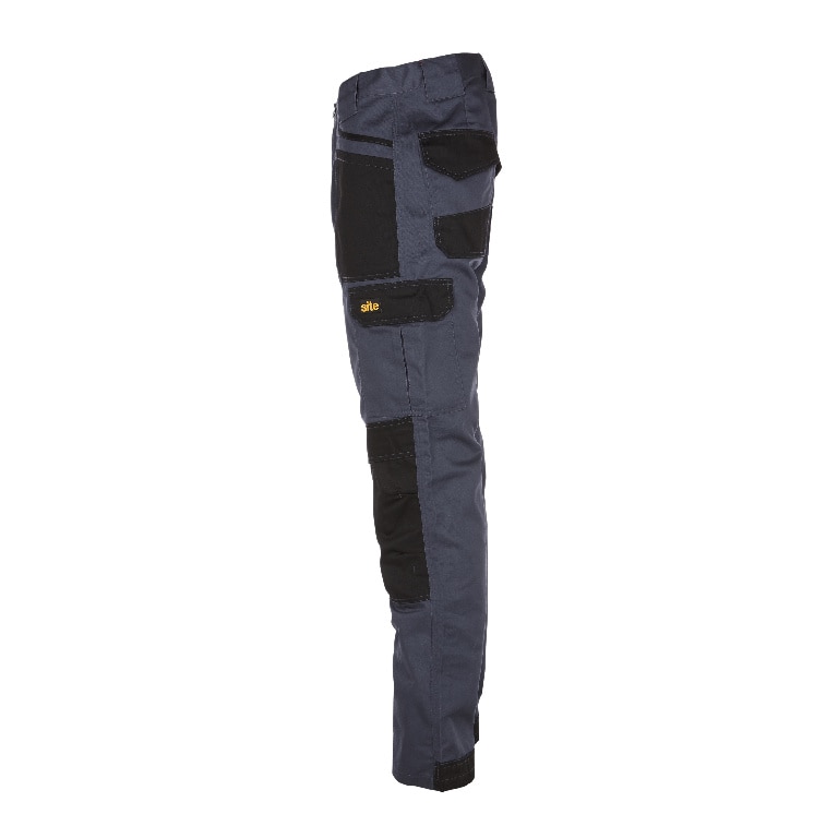 Pantaloni cu multiple buzunare, W32 L32, marime 42, gri • Site Harrier