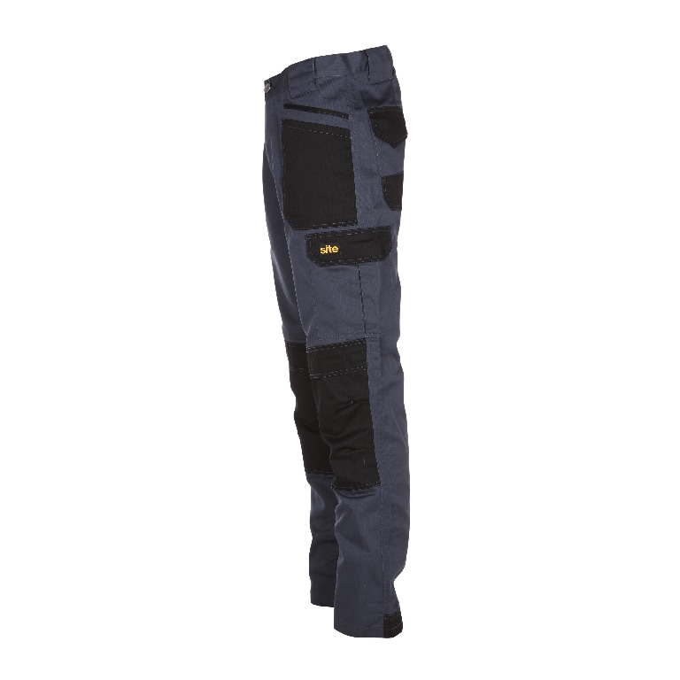 Pantaloni cu multiple buzunare, W32 L32, marime 42, gri • Site Harrier