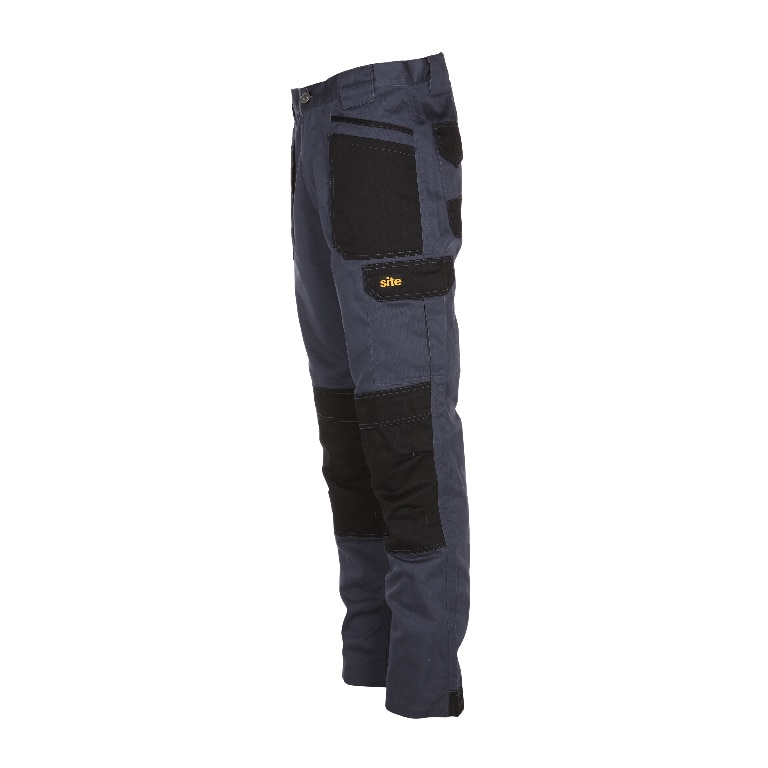 Pantaloni cu multiple buzunare, W32 L32, marime 42, gri • Site Harrier