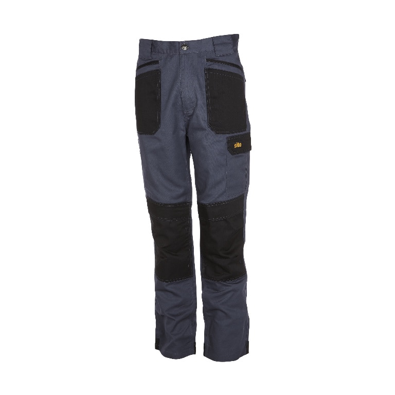 Pantaloni cu multiple buzunare, W32 L32, marime 42, gri • Site Harrier