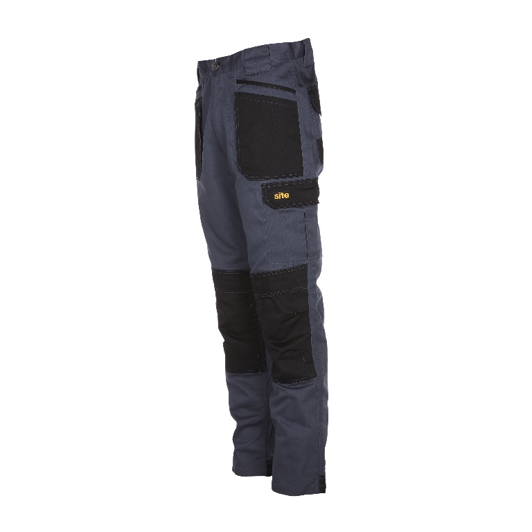 Pantaloni cu multiple buzunare, W32 L32, marime 42, gri • Site Harrier