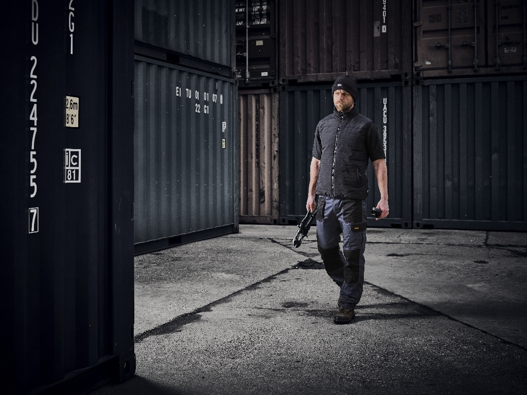 Pantaloni cu multiple buzunare, W34 L32, marime 44, gri • Site Harrier