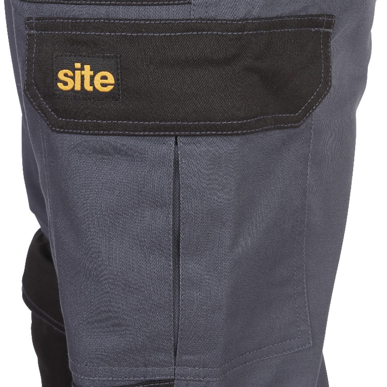 Pantaloni cu multiple buzunare, W36 L32, marime 46, gri • Site Harrier