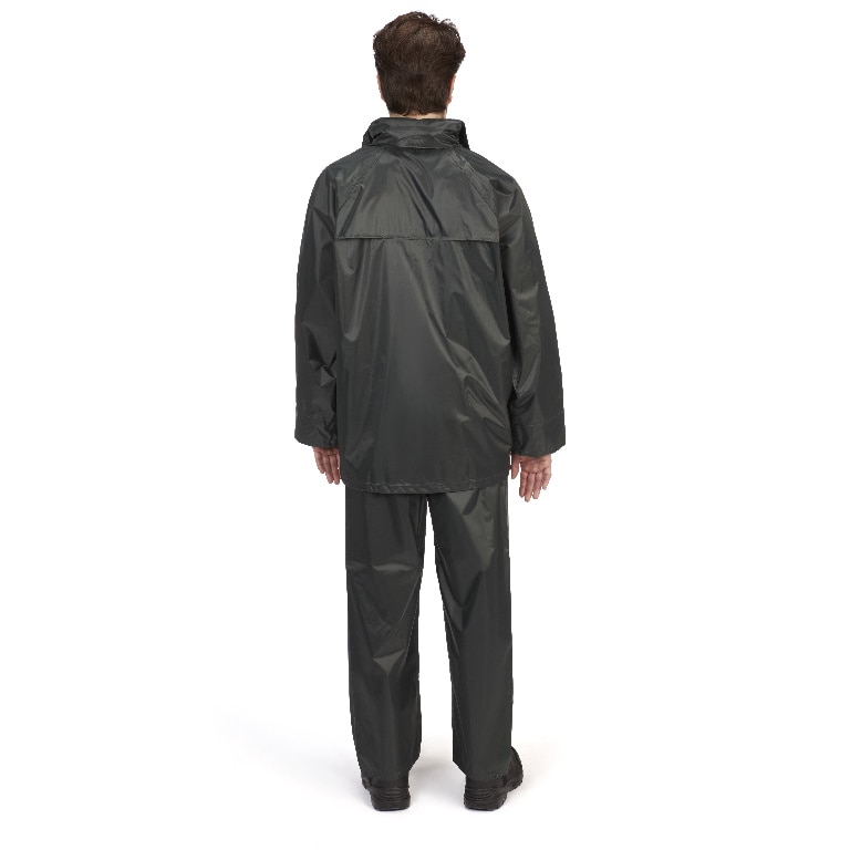 Costum protectie Site, compus din pantaloni si jacheta cu gluga, marime M, verde inchis