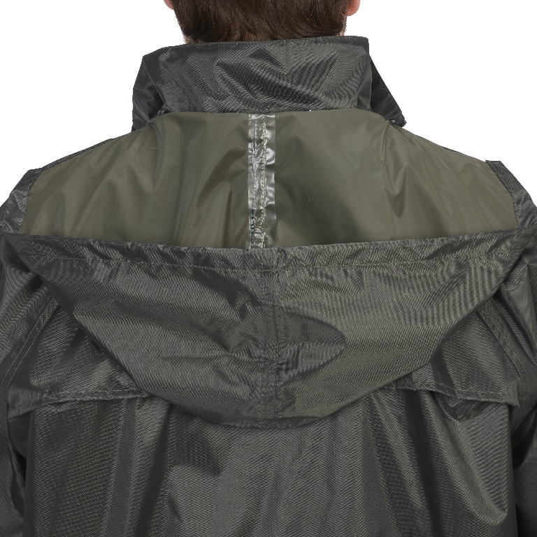 Costum protectie Site, compus din pantaloni si jacheta cu gluga, marime XL, verde inchis