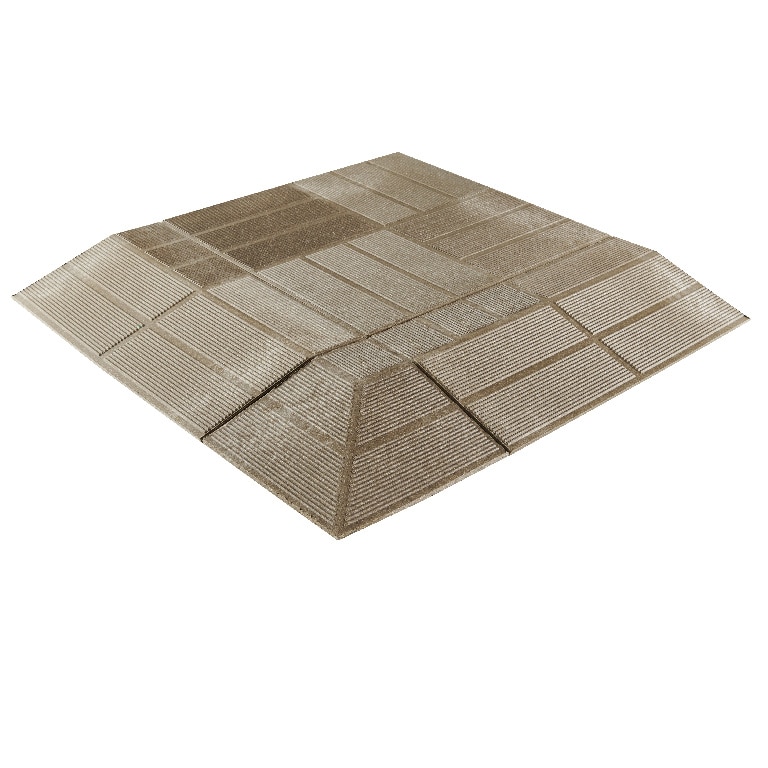 Plinta, compozit, maro Angara, 40 x 20 x 4.5 cm Blooma