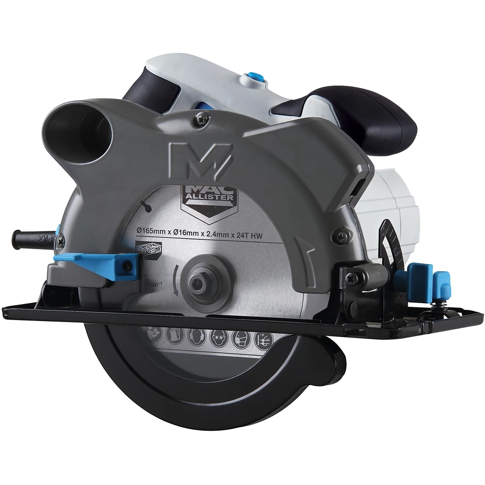 Fierastrau circular Mac Allister MSCS1200, 1200W, 5000rpm, 165mm, ghidaj laser