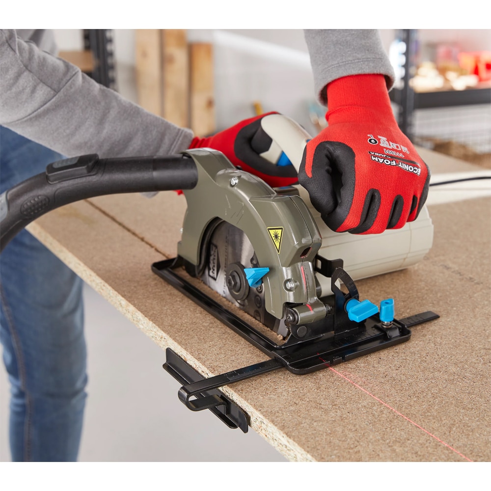 Fierastrau circular Mac Allister MSCS1200, 1200W, 5000rpm, 165mm, ghidaj laser