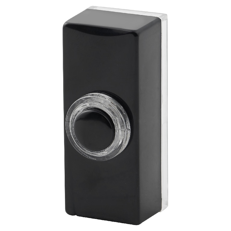 Buton iluminat cu fir Blyss, 55 x 139 x 33 mm, 8 V, negru 