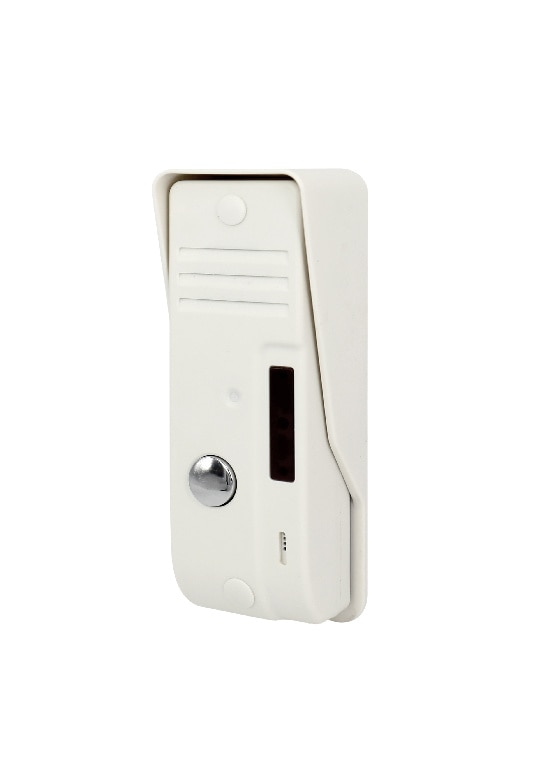 Interfon video cu receptor si fir, plastic, 78 dB, IP44, alb