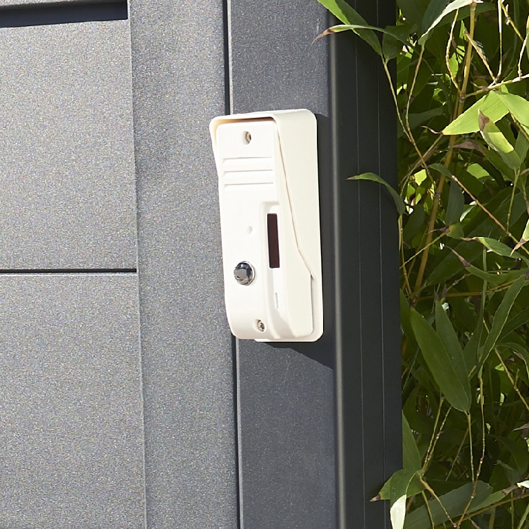 Interfon video cu receptor si fir, plastic, 78 dB, IP44, alb