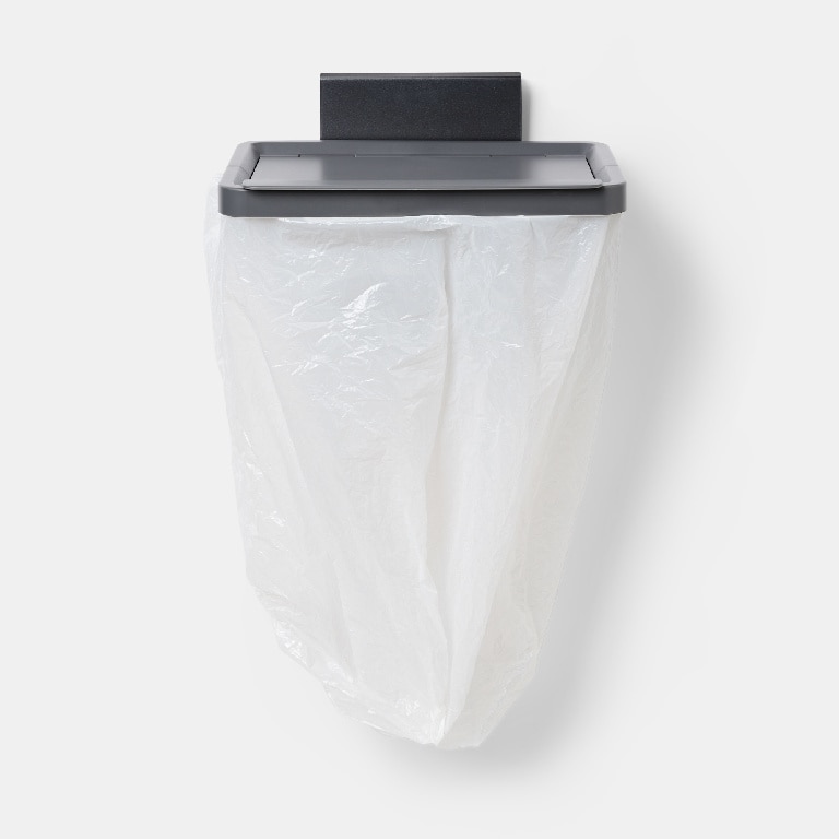 Cadru pentru cos de gunoi GOODHOME, 27.7 x 6.9 x 21.2 cm, ABS si otel, gri