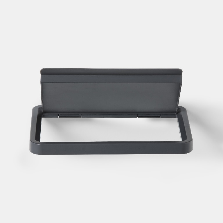 Cadru pentru cos de gunoi GOODHOME, 27.7 x 6.9 x 21.2 cm, ABS si otel, gri