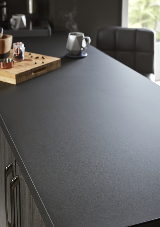 Blat de lucru, negru, 300 x 62 cm x 3.8 mm, pal laminat  GoodHome Berberis