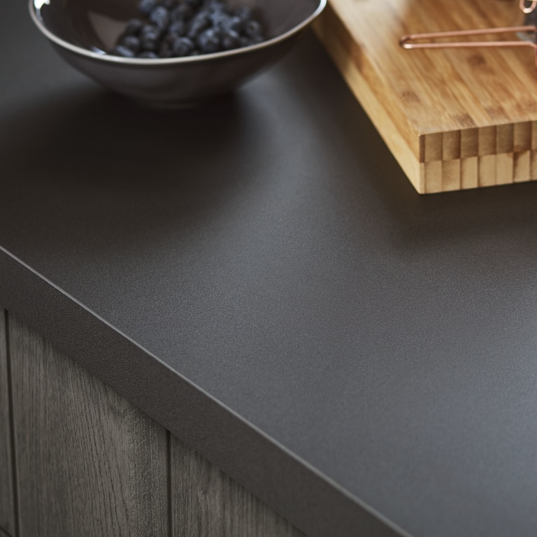 Blat de lucru, negru, 300 x 62 cm x 3.8 mm, pal laminat  GoodHome Berberis