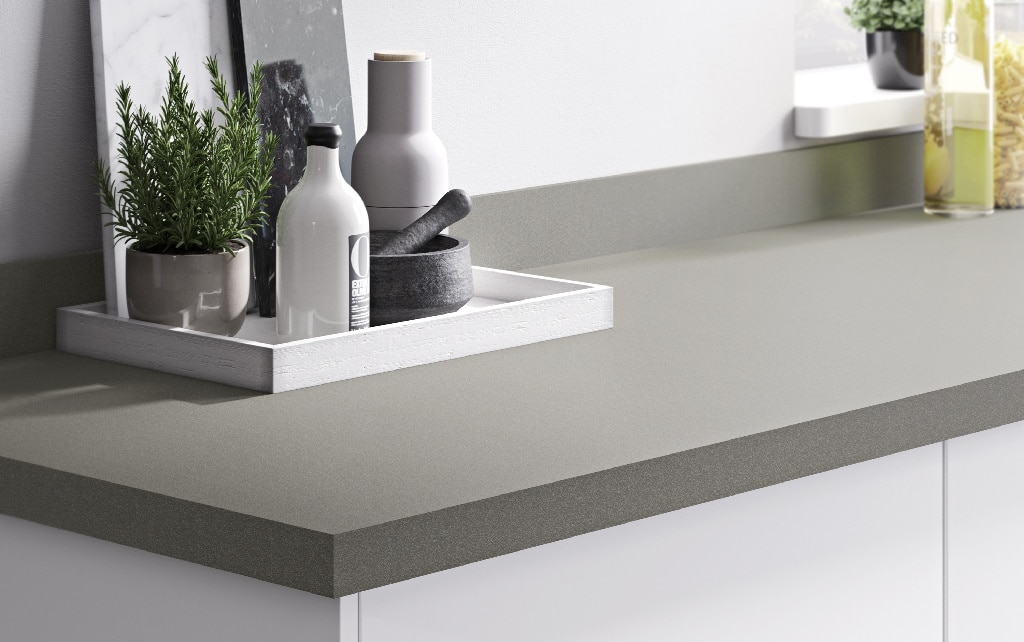 Blat de lucru, titan gri, 300 x 62 cm x 3.8 mm, pal laminat  GoodHome Berberis