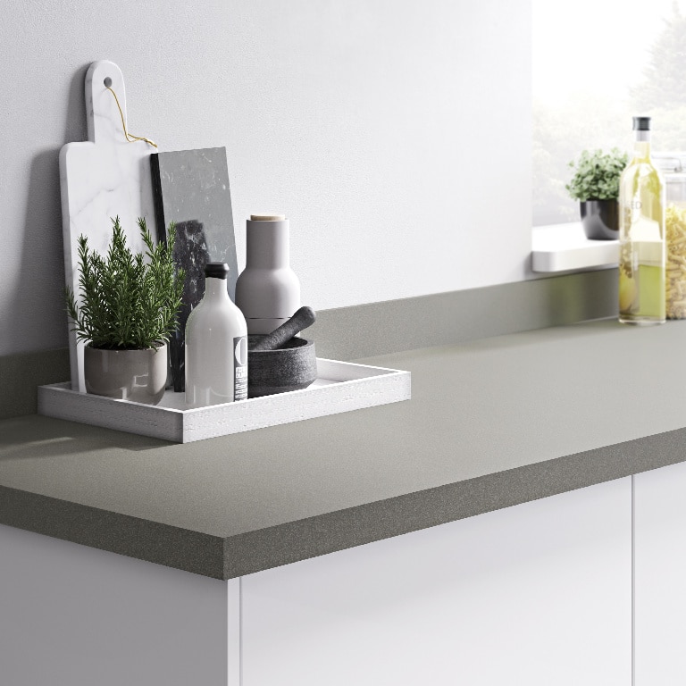 Blat de lucru, titan gri, 300 x 62 cm x 3.8 mm, pal laminat  GoodHome Berberis