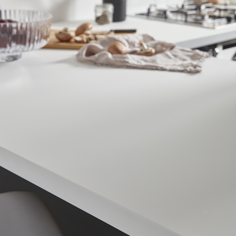 Blat de lucru, alb, 300 x 62 cm x 3.8 mm, pal laminat, finisaj super mat GoodHome Berberis