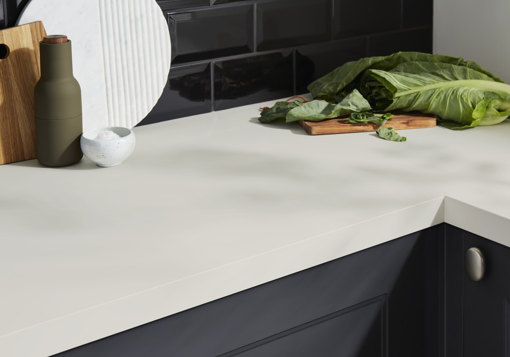 Blat de lucru, alb, 300 x 62 cm x 3.8 mm, pal laminat, finisaj super mat GoodHome Berberis