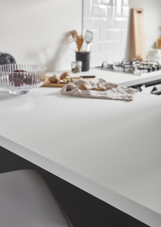 Blat de lucru, alb, 300 x 62 cm x 3.8 mm, pal laminat, finisaj super mat GoodHome Berberis