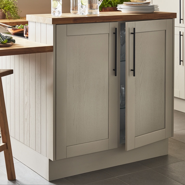 Blat de lucru, lemn nuanta stejar, 300 x 62 x 4 cm • GoodHome Hinita