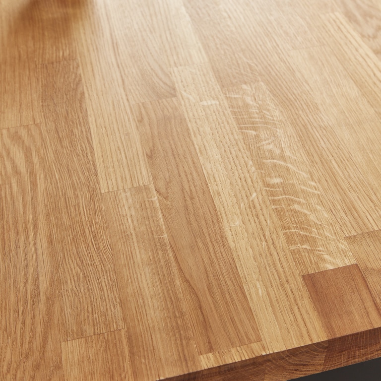 Blat de lucru, lemn nuanta stejar, 300 x 62 x 4 cm • GoodHome Hinita