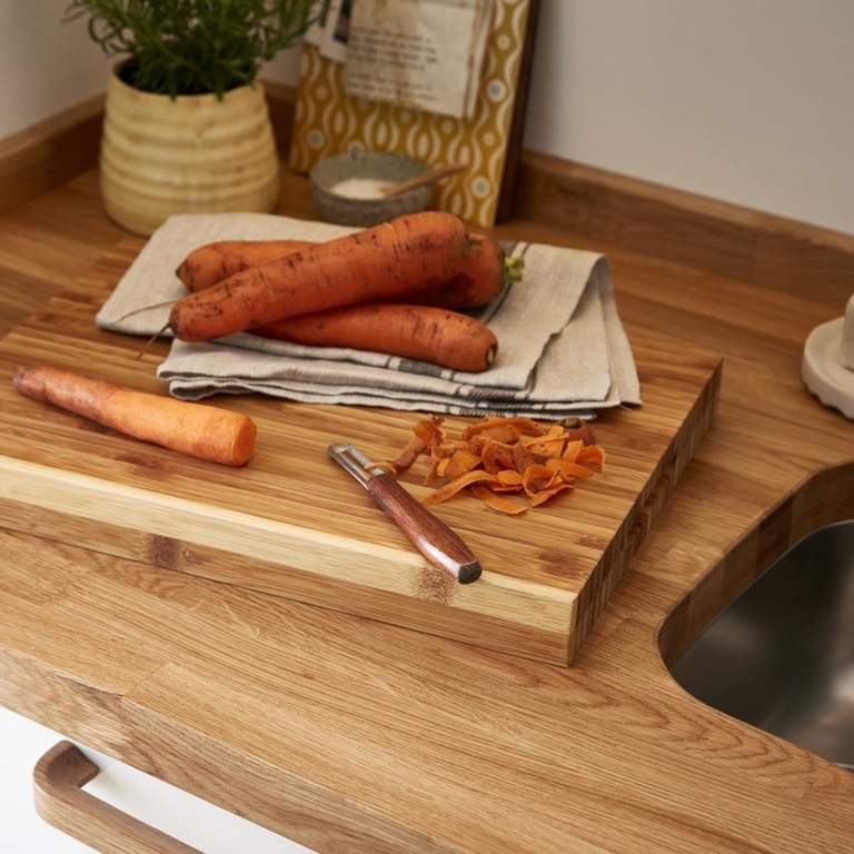 Blat de lucru, lemn nuanta stejar, 300 x 62 x 4 cm • GoodHome Hinita