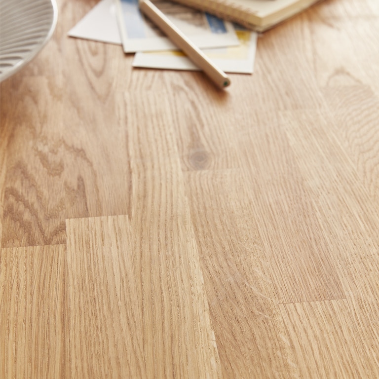 Blat de lucru, lemn nuanta stejar, 300 x 62 x 4 cm • GoodHome Hinita