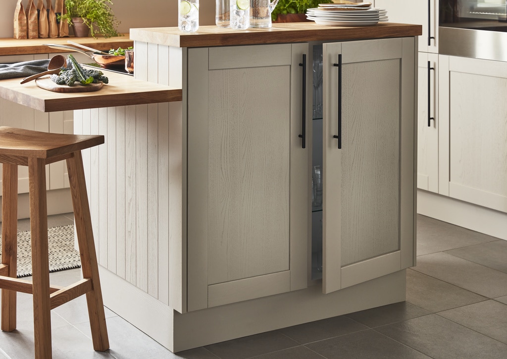 Blat de lucru, lemn nuanta stejar, 300 x 62 x 4 cm • GoodHome Hinita