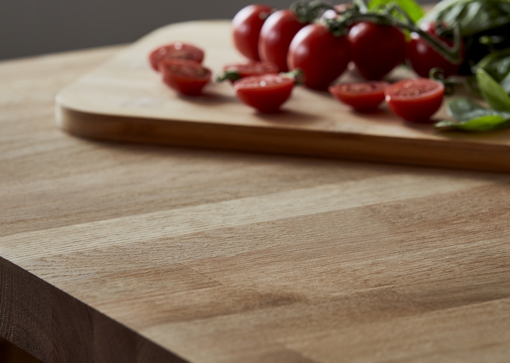 Blat de lucru, lemn nuanta stejar, 300 x 62 x 4 cm • GoodHome Hinita