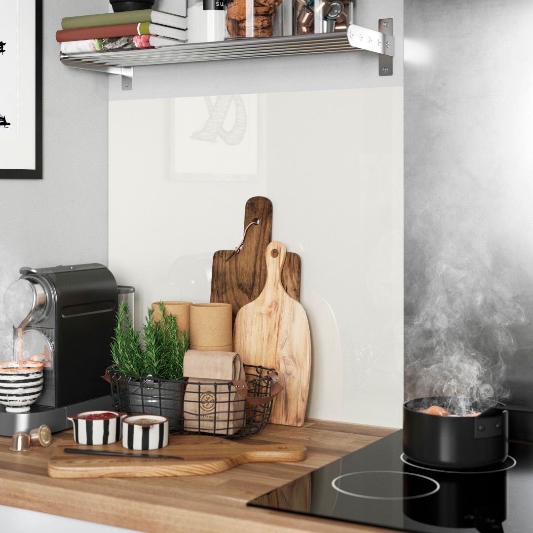 Panou antistropi, 2 fete, ivory si rosu, 200 x 60 cm x 3 mm   GoodHome Nepeta