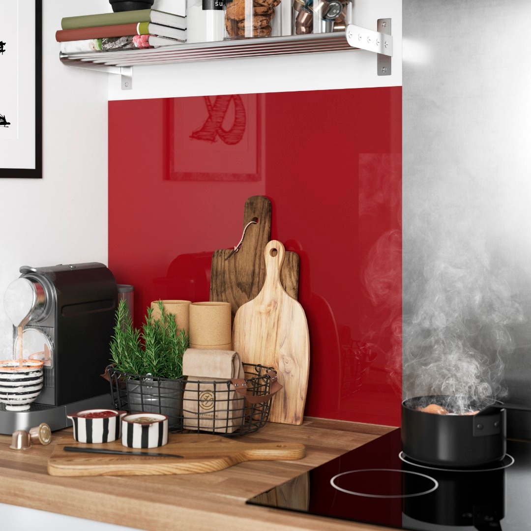 Panou antistropi, 2 fete, ivory si rosu, 200 x 60 cm x 3 mm   GoodHome Nepeta