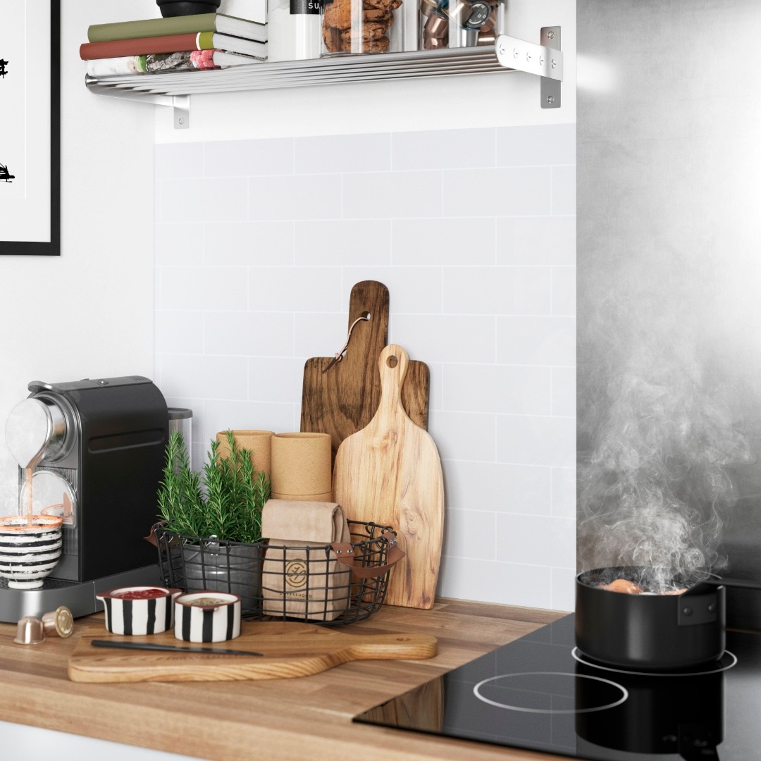 Panou perete, alb, 200 x 60 cm x 3 mm  GoodHome